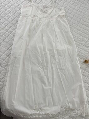 LoveShackFancy Vinca Dress Optic White